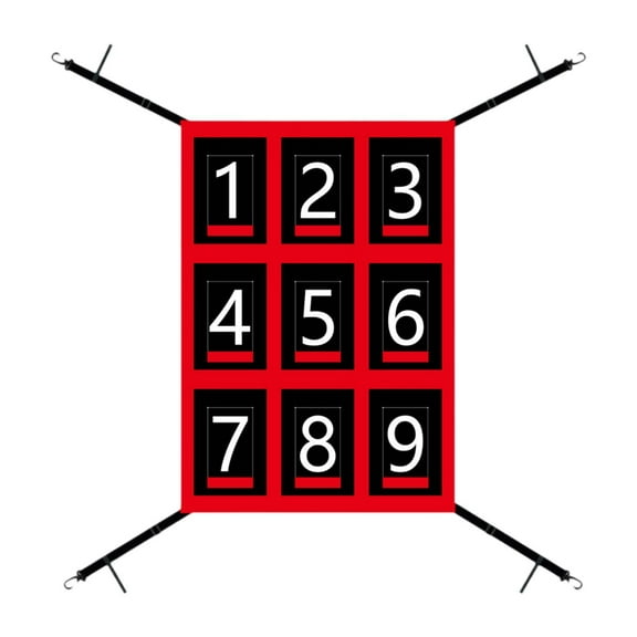 Luwecf Baseball Strike Zone Target with Large Number for Throwing Outdoor