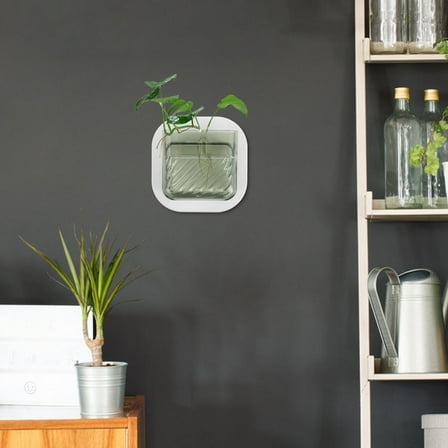 HOOWIFFY Plastic Hydroponic Wall Planter Vase for Indoor Plant Propagation and Decoration