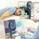 thumbnail image 3 of Handventilator Tragbarer Mini Ventilator Mit 4 Windgeschwindigkeit Und Aufladbarem Akku, Usb Ventilator Hand Ventilatoren Fr Reisen, Bro, Zuhause, Dra, 3 of 4