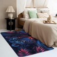 thumbnail image 3 of Leopard Rugs for Bedroom - Leopard Rug & Home Decor, Jungle Animal Wildlife Rugs for Entryway, Washable Rugs, 3x5 Area Rug, Non Slip Soft Indoor Door Mat, Neon Cheetach Carpet & Room Decorations, 3 of 7