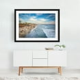 thumbnail image 2 of From the Pier - Oceanside California Photography Beach Coast Palm Tree Ocean Surf Summer Tropical Black Framed Wall Art Print 11 x 14 inches, 2 of 4