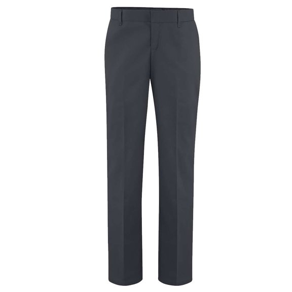Dickies FP21 Women's Premium Flat Front Pants - Dark Charcoal - 37 Unhemmed - 14