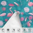 thumbnail image 3 of Flamingo Throw Blanket for Baby Girls Gift, Tropical Leaves Pink Flamingos Throw Blankets for Toddler Girls, Flamingo Blanket for Baby Shower Birthday Hawaiian Tropical Party (30 x 40 Inches), 3 of 6