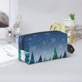 thumbnail image 6 of Uemuo Christmas Trees Pattern Portable Toiletry Bags with Handle, Waterproof travel Make up Bags for Women, Large Capacity Travel Cosmetic Bags, 6 of 9