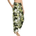 thumbnail image 2 of Naloa Hawaii Palms Print Women’s Ultra-Soft Comfy Pajama Lounge Pants with Pockets & Drawstring, 2 of 8