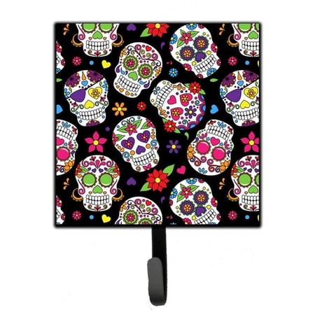 Day of the Dead Black Leash or Key Holder