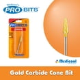 thumbnail image 2 of Gold Carbide Cone Bit -CC3- Four Pack for Nails | CC3-4PK, 2 of 3