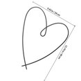thumbnail image 2 of unbranded 4Ud De Pared Con Corazón De Metal Negro Con Artístico Romántico Para Y Dormitorio, 2 of 8