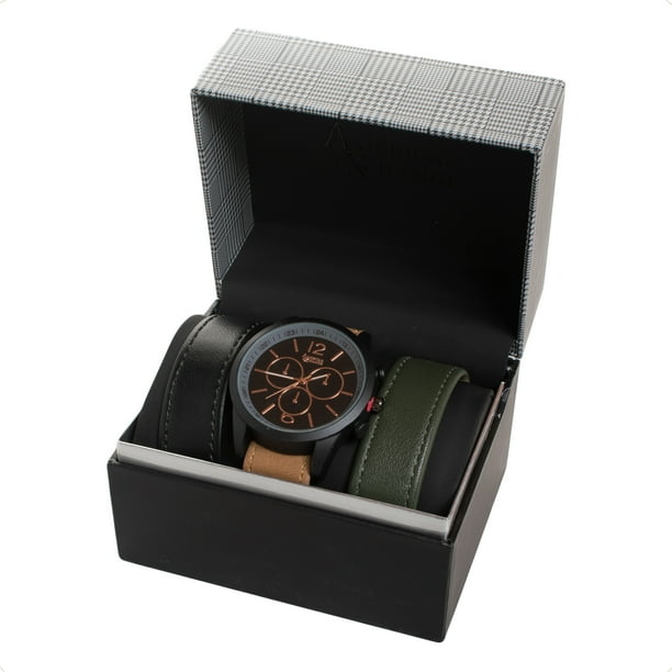 Reloj American Exchange Hombre Con Correas Negro 9012B 42 D17 Walmart en linea