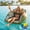Green, variant on 3-in-1 Inflatable Pool Lounge Chair, Heavy Duty Sofa Pool for Adults, Pool Float Chair & Water Hammock with Cup Holder, Multi-Purpose Floating Chair for Beach, Lake & Summer Vacation