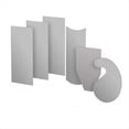 thumbnail image 1 of 6 Piece Multi-Shaped Card Scraper Woodworking Set, 3 Rectangle 1 Beveled 1 Curved and 1 Gooseneck Wood Scraper, 1 of 6