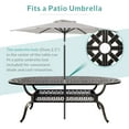 thumbnail image 6 of MEETWARM 84" Cast Aluminum All Weather Outdoor Dining Table, Dark Bronze, 6 of 7