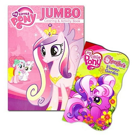 My Little Pony Christmas Coloring Pages My Little Pony Book Set Toddlers Kids -- 2 Books (1 Deluxe Board Book, 1 Jumbo Coloring Book -- Featuring Twilight Sparkle, Rainbow Dash, Pinkie Pie and More!) ()