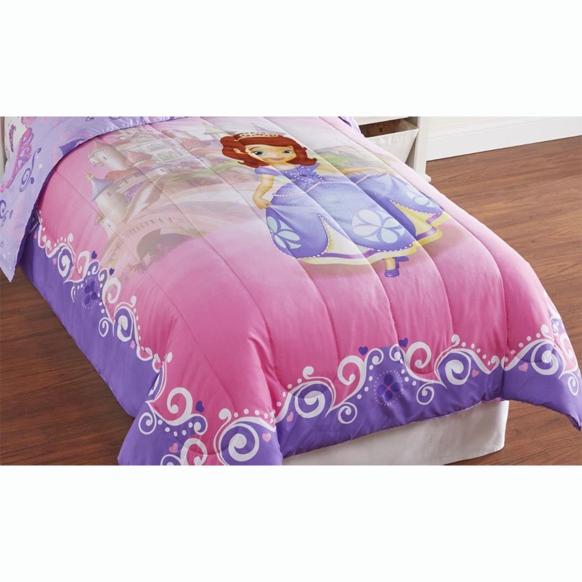 Disney Sofia the First Twin Bed Comforter Princess in Training Bedding