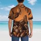 thumbnail image 4 of Fotbe Coffee Beans Camisa Hawaiana para Hombre Unisex – Camisa Casual de Verano con Botones de Manga Corta de Algodón y Lino,XX-Large, 4 of 7