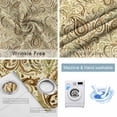 thumbnail image 4 of Beige Brown Green Blackout Curtains for Bedroom/Living Room, Thermal Insulated Kitchen Curtains, Retro Botanical Abstract Art Grommet Darkening Window Treatment Drapes 42"x84"x2, 4 of 8