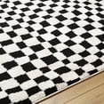 thumbnail image 6 of Mark&Day Area Rugs, 9x12 Ilea Modern Black/Ivory Checkered Rug, Ivory Black Carpet for Living Room, Bedroom or Kitchen (9'2" x 12'), 6 of 6