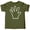 White on Military Green Shirt, variant on Fifth Birthday 5 Years Old Hand Shirt 5th Birthday Outfit for Boys and Girls White on Military Green Shirt Youth Small