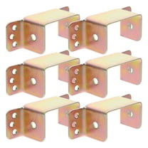 FOMIYES  6 Pcs Bed Bracket Rail Hooks Heavy Duty Frame Rails Baby Orange
