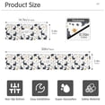 thumbnail image 3 of Faucet Mat for Kitchen Sink 15'' Sink Splash Guard Mat Super Absorbent Fast Drying Drain Pad Black White Rabbits and Stars 2 Pack, 3 of 9