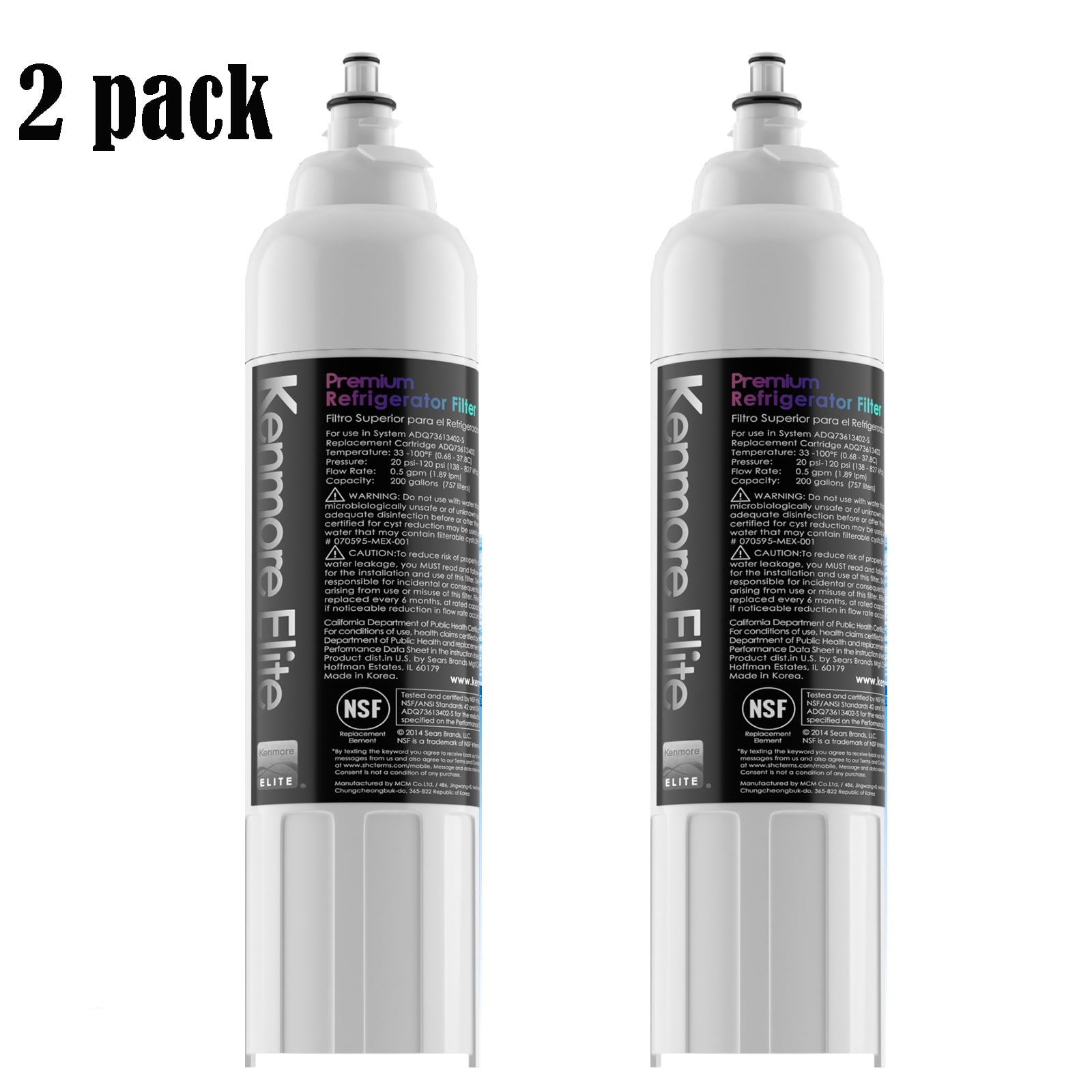 Kenmore 9490 Refrigerator Water Filter, Compatible with LT800P,9490 46