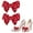Red with White Dots, variant on 2 Pieces Satin Bow Shoe Clips, Detachable Big Shoe Charms Bow, Decorative Bow Shoe Buckle Decoration Accessories for Women High Heels Dress wedding (Red with White Dots)