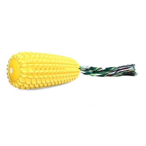 Dog Chew Toys, Indestructible Tough Durable Squeaky Interactive Dog Toys, Puppy Teeth Chew Corn Stic