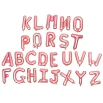 TEHAUX 16inch Rose Gold Alphabet Foil Balloon Set A Z 26 Letters for Birthday Wedding Party Decoration Supplies