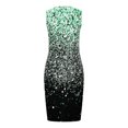 thumbnail image 4 of SMihono Robe d'Été Grande Taille pour Femmes Robes d'Été 2023 Imprimé Sans Manches Col Rond Robe Slim, 4 of 6