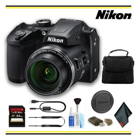 Nikon COOLPIX B500 Digital Camera (Black) (26506) Starter Bundle
