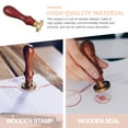 thumbnail image 5 of Houderco Copper Wood Seal Stamp Kit For Wax Stamping 1 Set 3.5x1in, 5 of 6