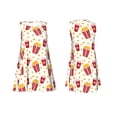 thumbnail image 7 of Logiee Popcorn Print Summer Dresses for Women,Beach Sleeveless Flowy Pocket Tshirt Tank Sundresses,Women's Sleeveless Dress, 7 of 7