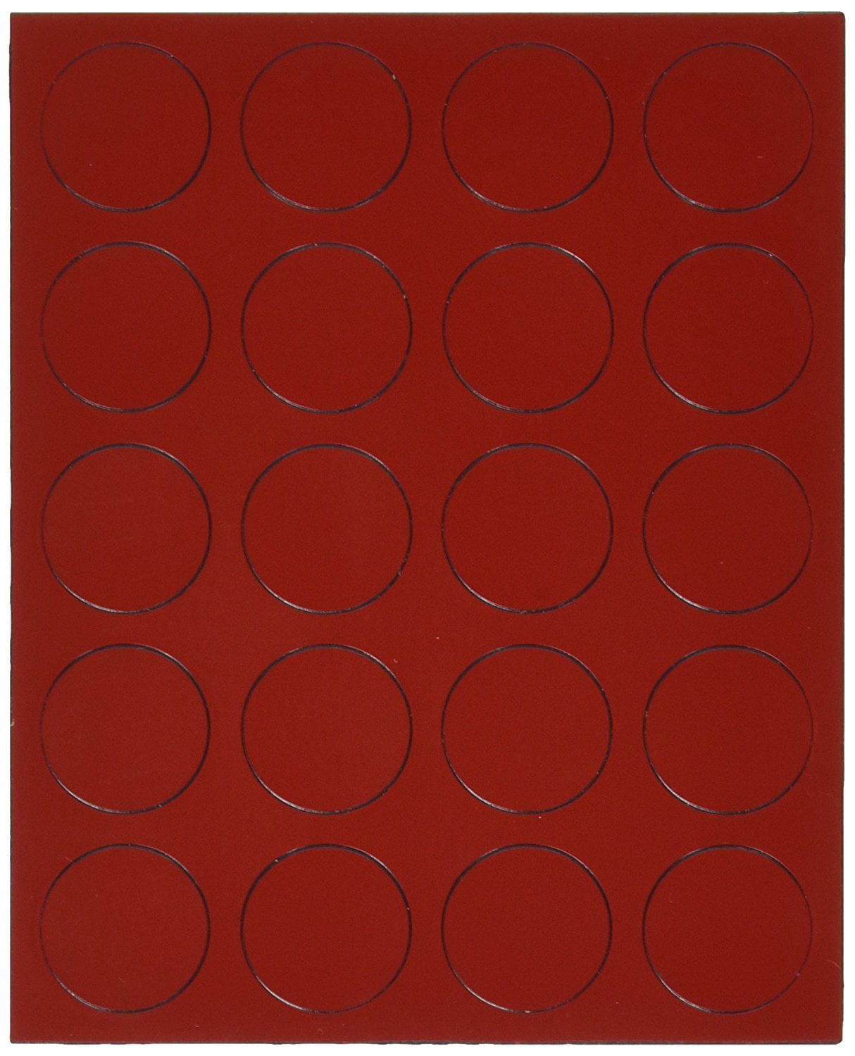 Red MCR Quartet Magnetic Circles 20 per Set 0.75-Inch Diameter 
