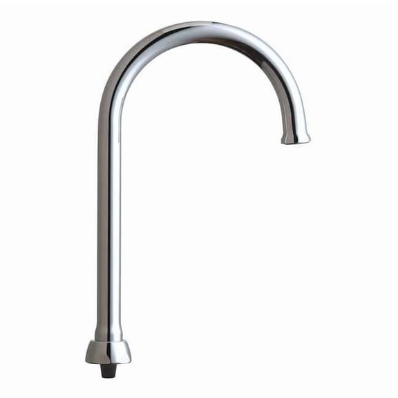 Chicago Faucet Gooseneck Spout, Brass GN2FCJKABCP