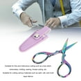 thumbnail image 3 of Stainless Steel Embroidery Scissors Set - Ergonomic Design Craft Scissors with Leather Cover, Crafting Tool for Sewing and Knitting, 3 of 7