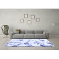 thumbnail image 3 of Ahgly Company Indoor Round Abstract Blue Modern Area Rugs, 5' Round, 3 of 4