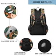 thumbnail image 4 of FORMRS Unisex School Backpack 17" Student Travel Bag with Laptop Compartment, Floral Mushroom, 4 of 7