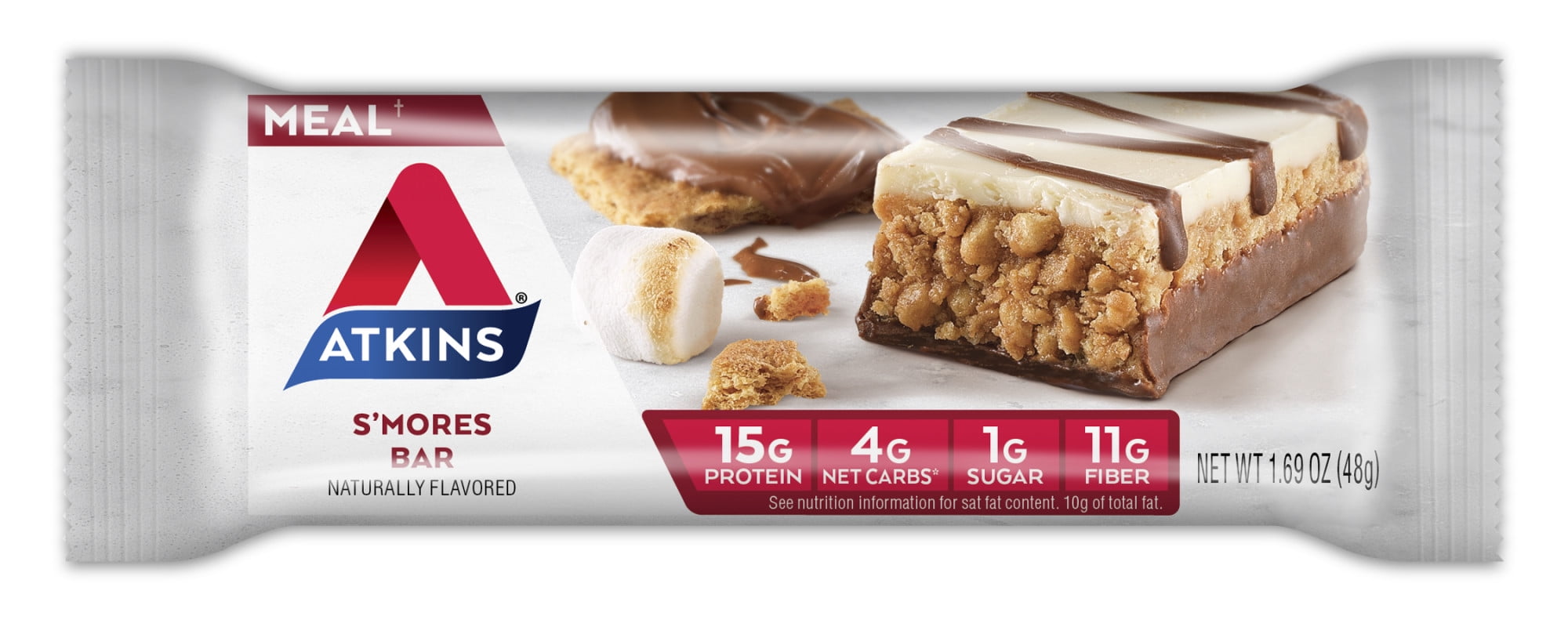 Atkins S Mores Bar 1 69 Oz 5 Pack Meal Bar Walmart Com Walmart Com Atkins S Mores Bar 1 69 Oz 5 Pack Meal Bar Walmart Com Walmart Com
