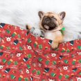 thumbnail image 3 of XMXY Dog Throw Blankets, Soft Cozy Red Christmas Elk Green Socks Pet Blankets for Couches Machine Washable for Indoor Cats Dogs, Medium Size, 3 of 8