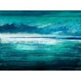 thumbnail image 2 of Hamilton, Taylor 32x25 Black Ornate Wood Framed with Double Matting Museum Art Print Titled - Reflection on the Horizon I, 2 of 4