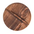 thumbnail image 3 of LOVIVER Wood Pan Lid Wooden Drop Lid Round Thickened Anti Scalding Universal Cookware Lid Frying Cover for Household Kitchen Supplies 28CM, 3 of 7