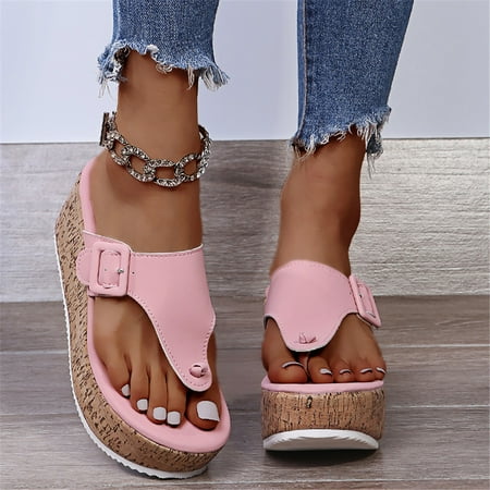 

Sandals Women Dressy Summer Platform Arch Support Wide Width Orthopedic Slide Casual Walking Orthotic Flip Flops Ladies Clearance