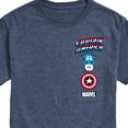 thumbnail image 3 of Marvel Captain America - Logo Stack - Men's Short Sleeve Graphic Tee, 3 of 5