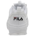 thumbnail image 2 of Fila Women's Disruptor Ii 3D Embroider White / Navy Red Ankle-High Leather Training Shoes - 5.5M, 2 of 5