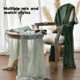 thumbnail image 4 of Camino de Mesa Artoid Mode Boho de Gasa Verde Bosque, 4 of 6