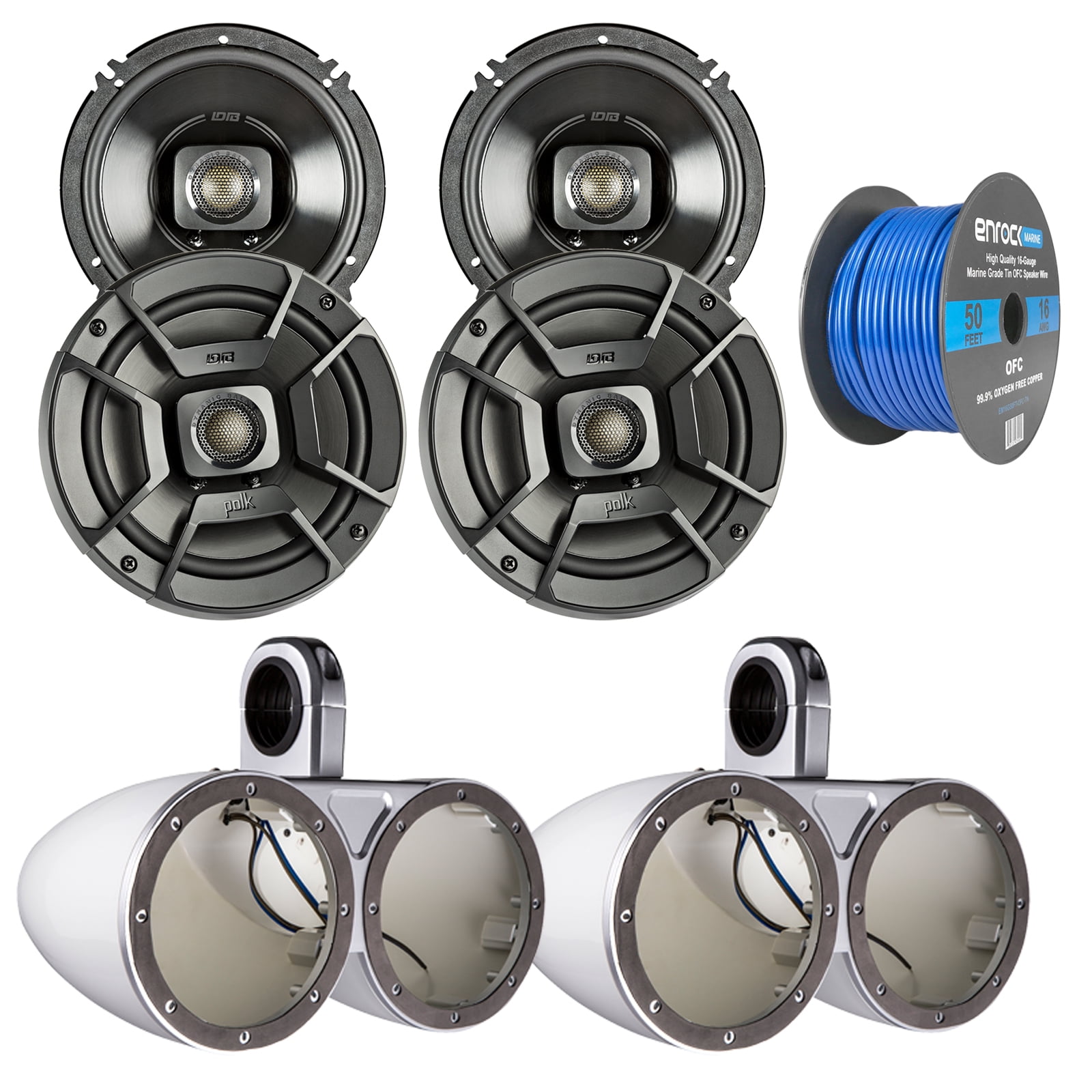 InCar Entertainment Enrock Marine Grade Speaker Wire 6 x Enrock Audio