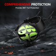 thumbnail image 5 of KOMI 2 Pack Hard Case Compatible with Samsung Galaxy Watch 6 44mm with Screen Protector, HD Tempered Glass Screen Protector Cover Overall Protective Cover, Black, 5 of 5