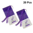 thumbnail image 2 of 20pcs Empty Sachets Bag Flower Printing Fragrance Lavender Sachet Bag Purse (Dark Purple), 2 of 4
