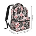 thumbnail image 2 of Fotbe Black Snake Pattern Casual Backpack for School, Travel, and Outdoor Activities - Durable, Lightweight, and Comfortable, 2 of 5