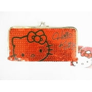 Wallet - Hello Kitty - Red Sequin Clutch New 678811
